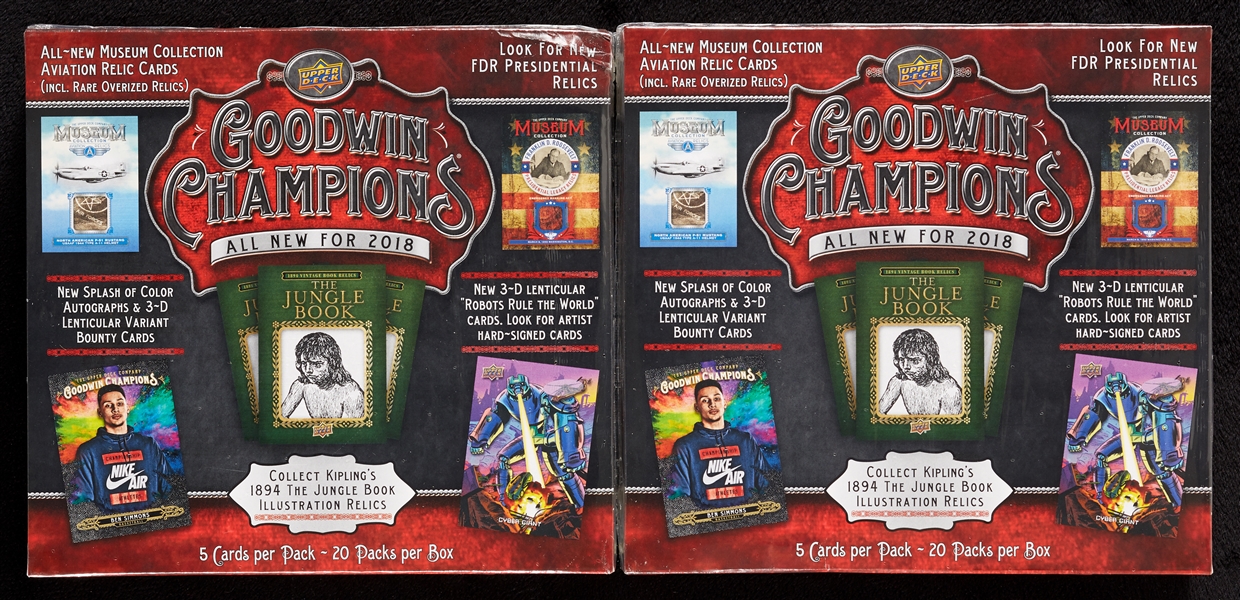 2018 Upper Deck Goodwin Champions Boxes Pair (2)