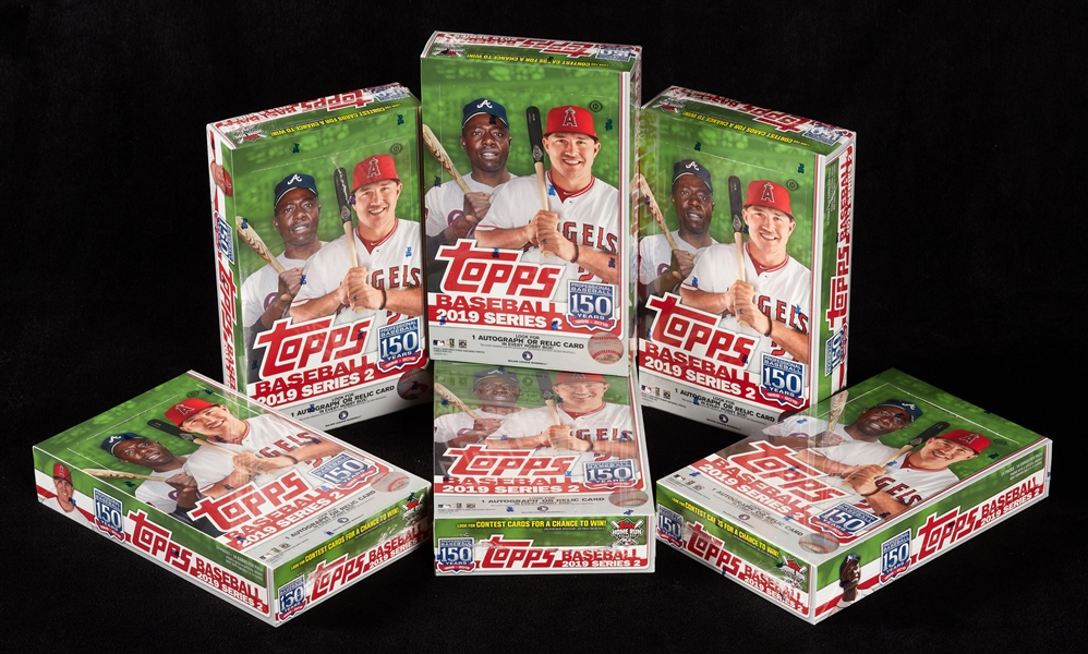 2019 Topps Series 2 Baseball Hobby Boxes Group (6)