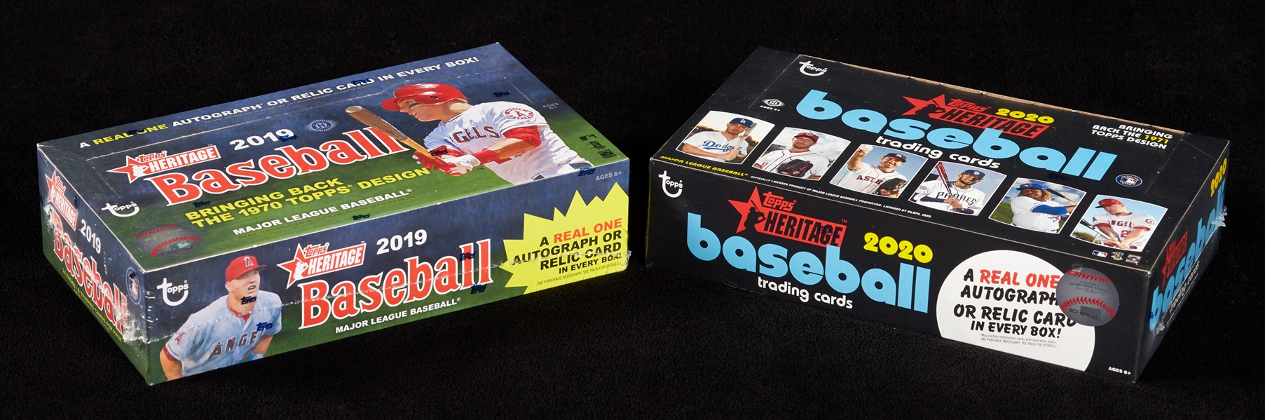 2019 & 2020 Topps Heritage Baseball Hobby Boxes (2)