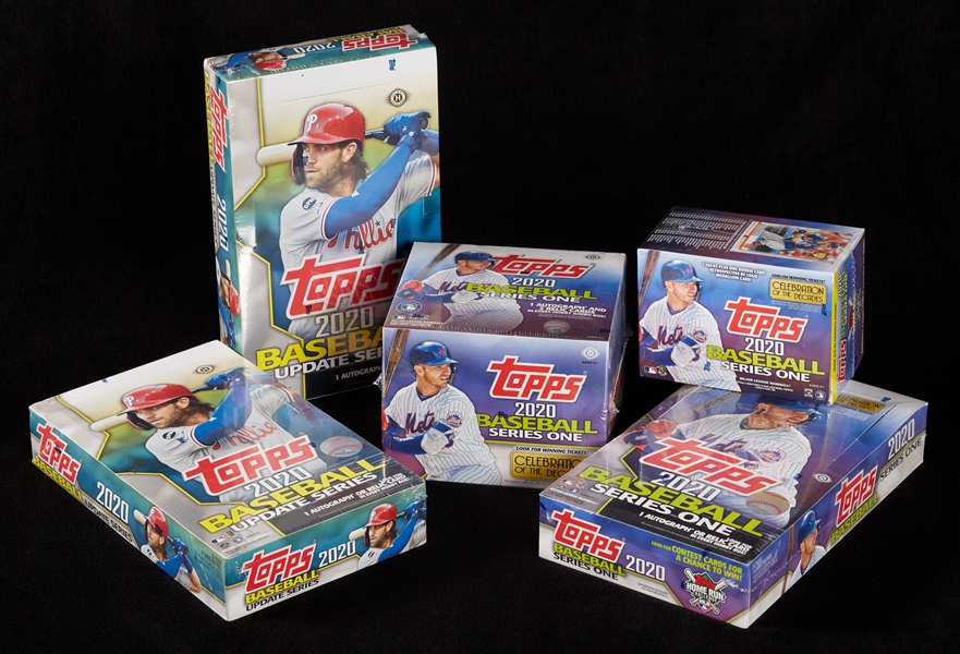 2020 Topps Baseball Series 1 & Update Boxes Group (5)
