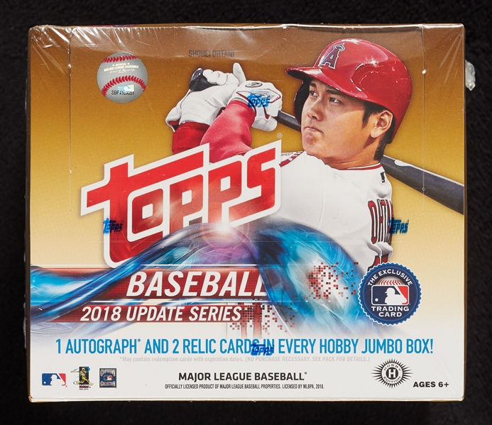 2018 Topps Update Series Baseball HTA Hobby Jumbo Box (36)