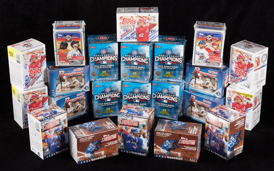 2020-21 Topps Baseball Products Blaster Box Group with Bowman (22)