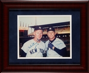 Mickey Mantle & Whitey Ford Signed 8x10 Framed Photo