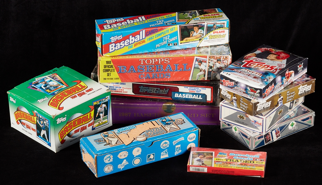 Incredibly Massive 1980s and Beyond Baseball Groups, Sets, Unopened Boxes and More (28 Sets, 15 Boxed Sets, Five Unopened Boxes)