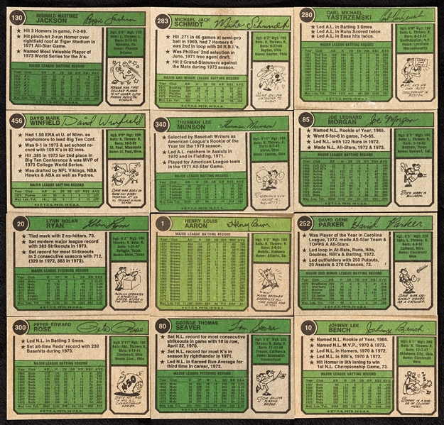 1974 Topps Baseball Complete Set (660)