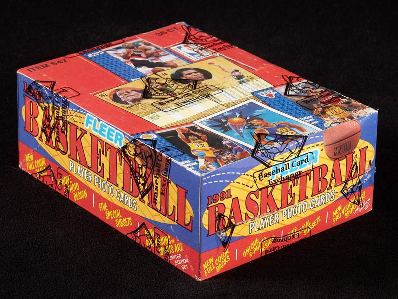 1991-92 Fleer Series 1 Basketball Wax Boxes Group (4)