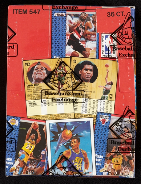 1991-92 Fleer Series 1 Basketball Wax Boxes Group (4)