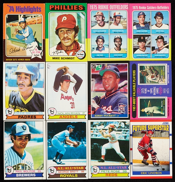 1975 and 1979 Topps Baseball Partial and Complete Sets, Plus 1980s Fleer and Donruss Sets (10 Sets, Two Partials)