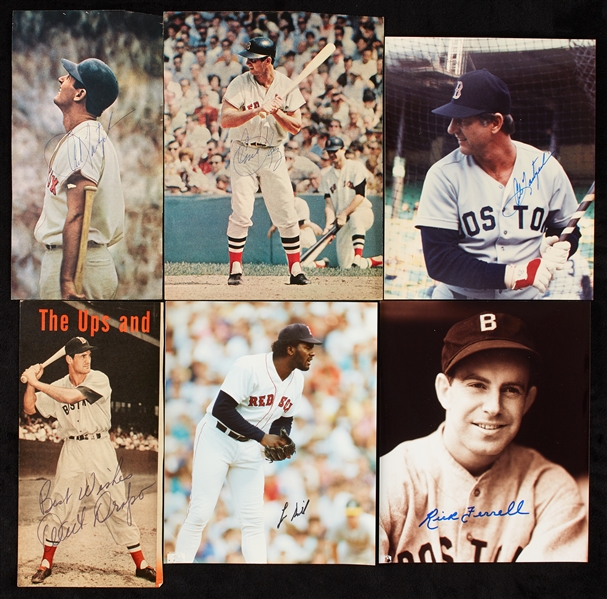 Boston Red Sox Signed 8x10 Color Photos (27)