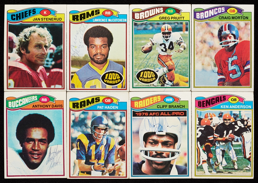 Signed 1977 Topps Football Group (154)