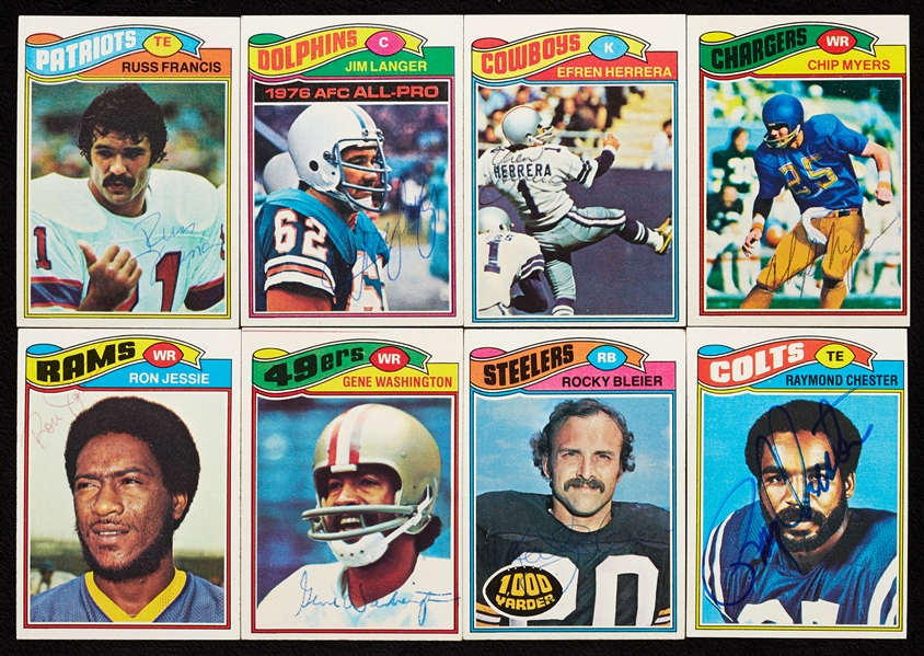 Signed 1977 Topps Football Group (154)