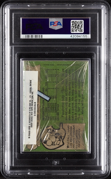 1978 Topps Football Cello Pack - Ed Too Tall Jones Back (Graded PSA 9)