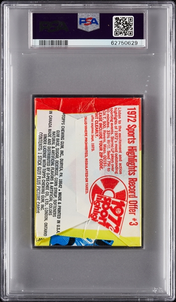 1973 Topps Baseball 5th Series Wax Pack (Graded PSA 9)