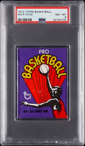 1972 Topps Basketball Wax Pack (Graded PSA 8)