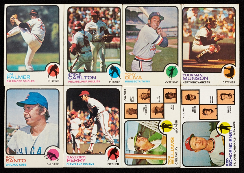 1973 Topps Baseball Partial Set, 40 HOFers (1,100)