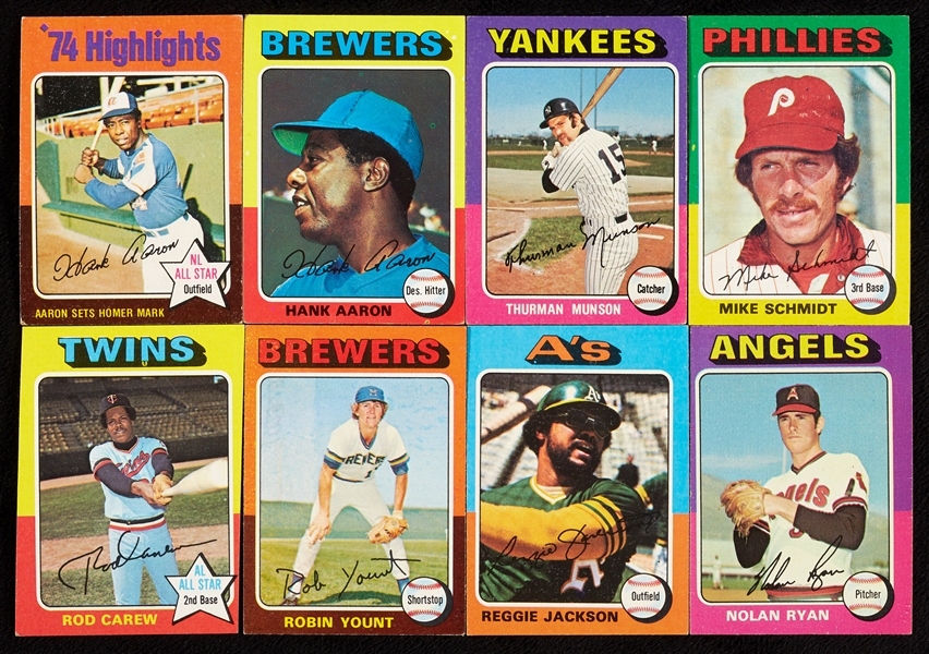 1975 Topps Baseball Complete Set With Extras (1,300)