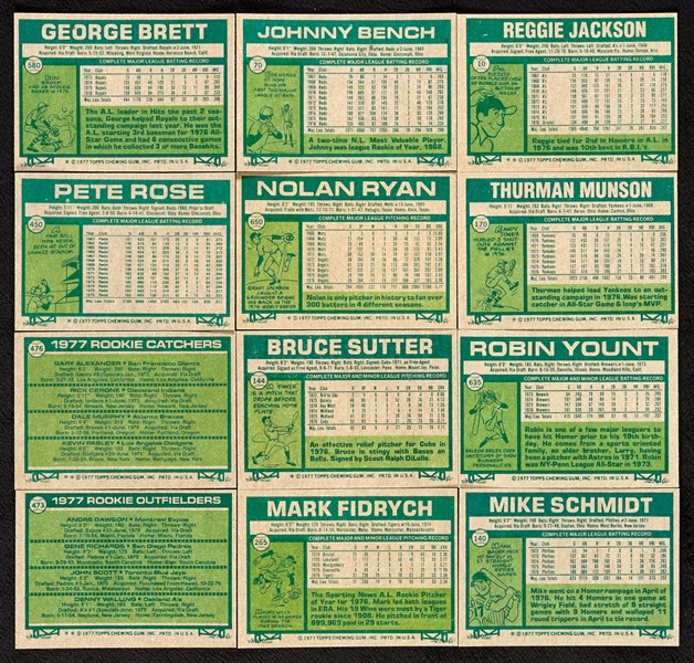 1977 Topps Baseball High-Grade Complete Set (660)