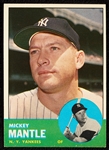 1963 Topps Mickey Mantle No. 200 EX-MT+