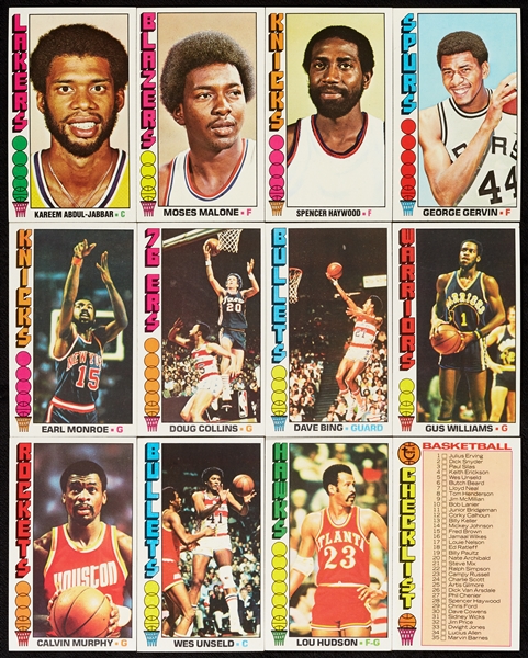 1976 Topps Basketball High-Grade Group With Duplication, Three Dozen HOFers (133)