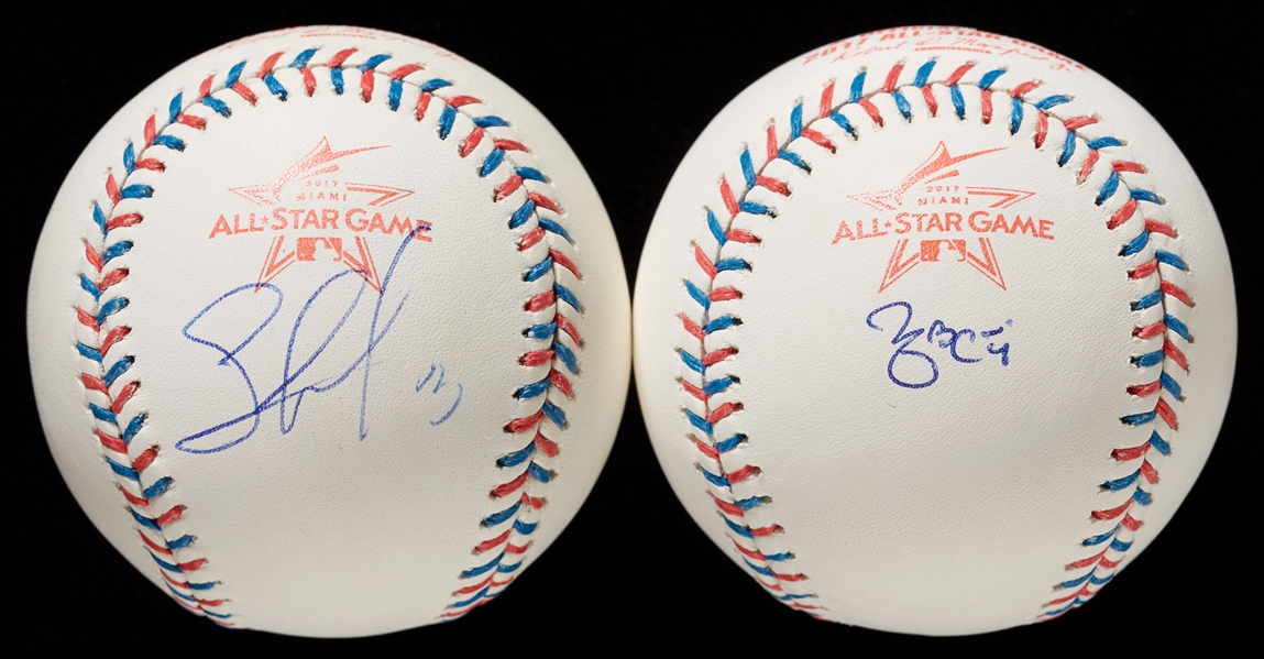 Yadier Molina & Salvador Perez Single-Signed 2017 ASG Baseballs (2) (MLB) (JSA)