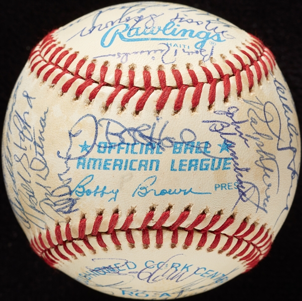 1961 New York Yankees Reunion Team-Signed OAL Baseball (BAS)