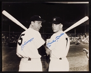 Mickey Mantle & Joe DiMaggio Signed 16x20 Photo (Graded BAS 10)
