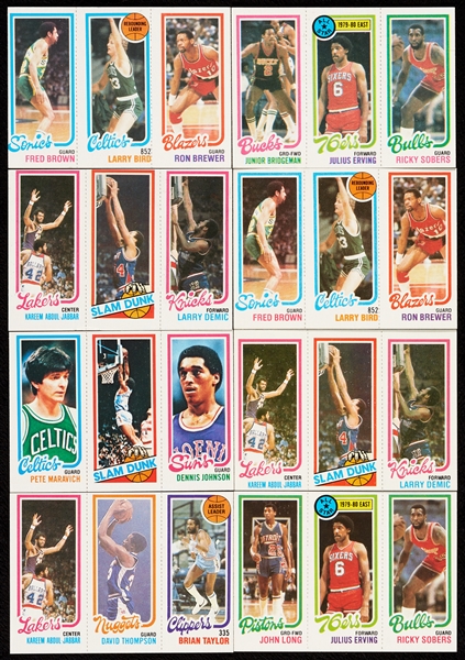 1980 Topps Basketball Super High-Grade Group (81)