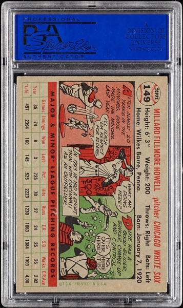 Dixie Howell Signed 1956 Topps No. 149 (PSA/DNA)