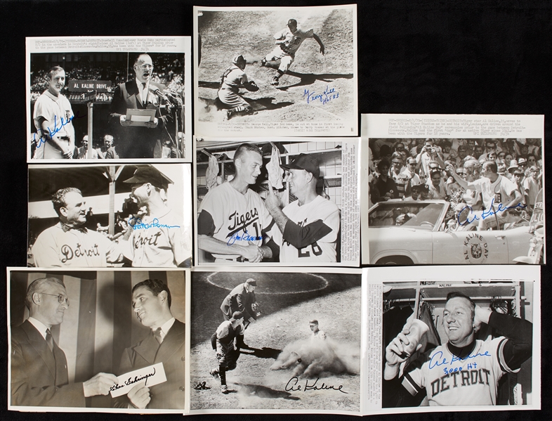 Detroit Tigers Signed Wire/News/Laser Photo Collection (208)