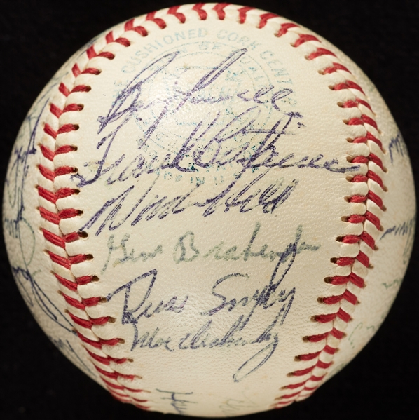 1966 Baltimore Orioles World Champs Team-Signed OAL Baseball (BAS)