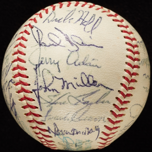 1966 Baltimore Orioles World Champs Team-Signed OAL Baseball (BAS)