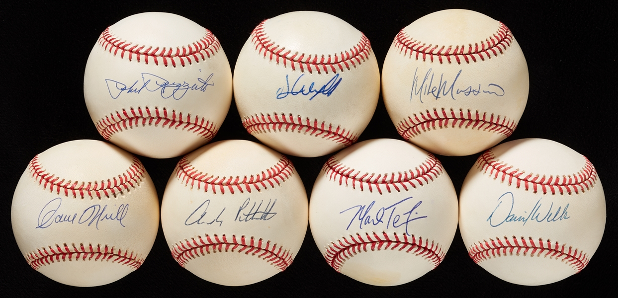 HOFers & Stars Single-Signed Baseball Group (7)
