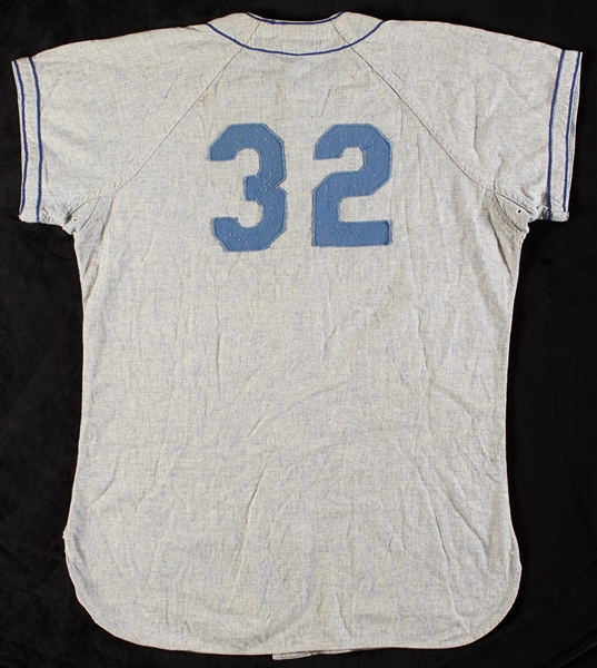 1958 Stan Williams Dodgers Game-Worn Road Flannel