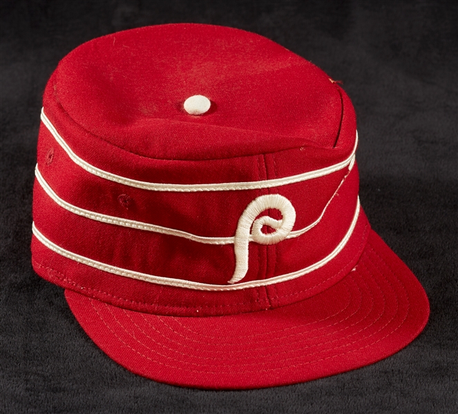 1976 Phillies Pillbox Cap Attributed to Mike Schmidt