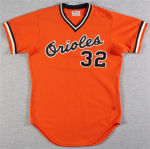 1979 Steve Stone Orioles Game-Worn Orange Alternate Jersey