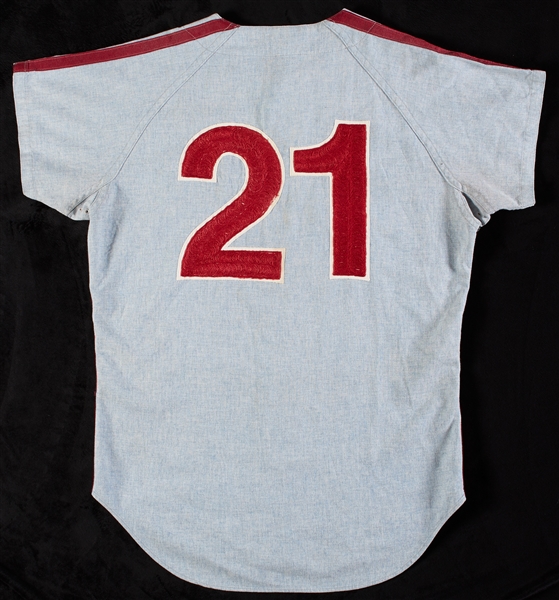 1971 Ron Stone Phillies Game-Worn Road Jersey