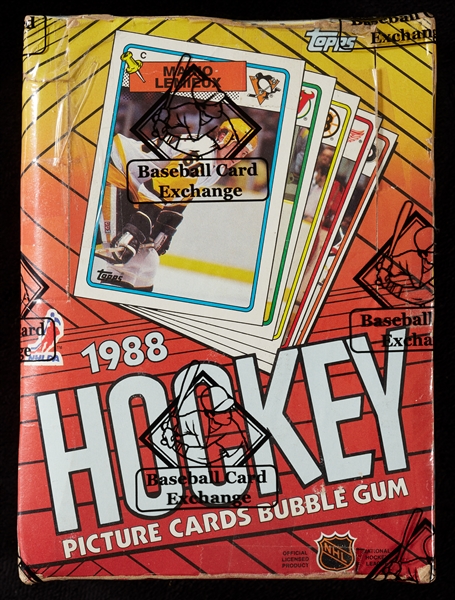 1988 Topps Hockey Wax Box (36) (BBCE)