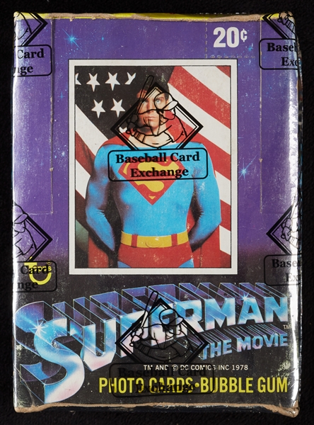 1978 Topps Superman The Movie Wax Box (36) (BBCE)