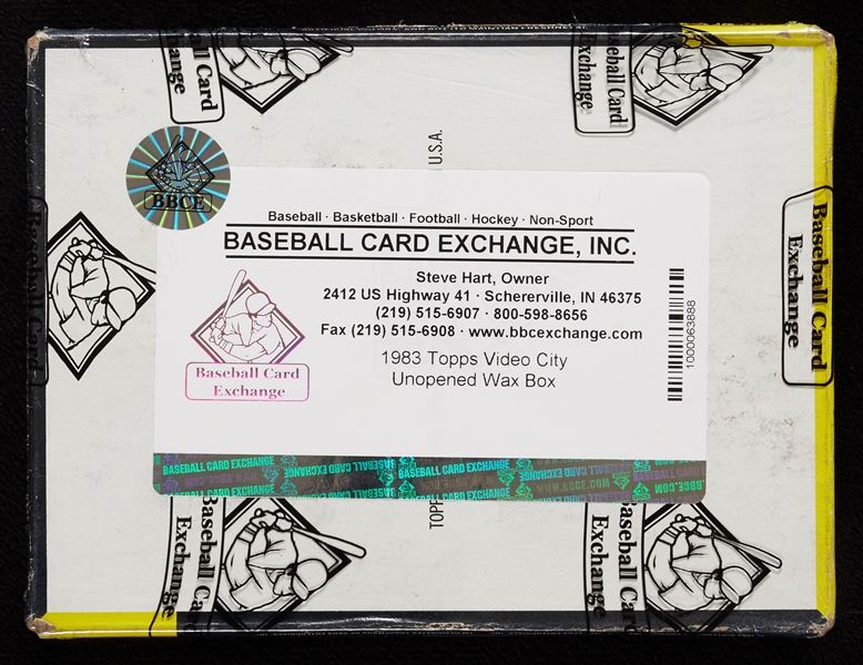 1983 Topps Video City Wax Boxes Group (4) (BBCE)