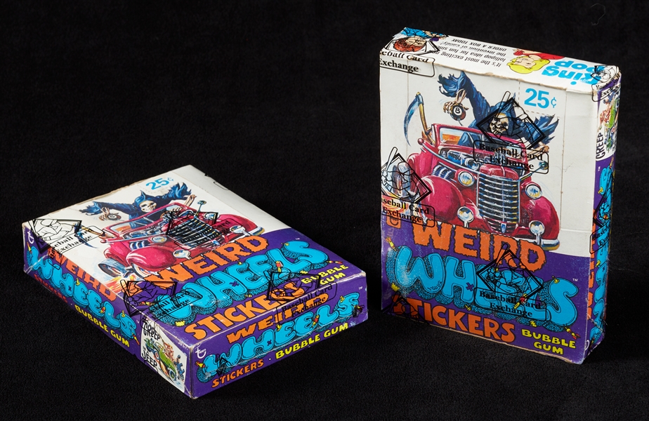 1980 Topps Weird Wheels Wax Boxes Pair (2) (BBCE)
