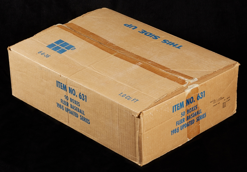 1986 Fleer Update Baseball Boxed Set Case (50)