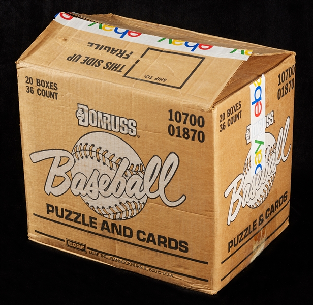 1987 Donruss Baseball Wax Box Case - Each Box Wrapped (20) (BBCE)