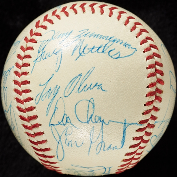 1968 Minnesota Twins Team-Signed OAL Baseball with Hubert H. Humphrey