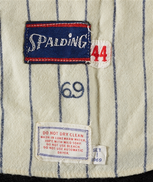 1969 Lindy McDaniel Yankees Game-Worn Home Pinstripe Flannel