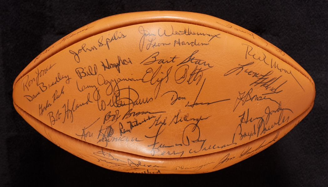 1969 Green Bay Packers Team-Signed Football (BAS)