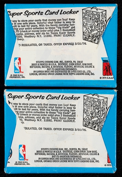 1975 Topps Basketball Wax Pack Pair (2)