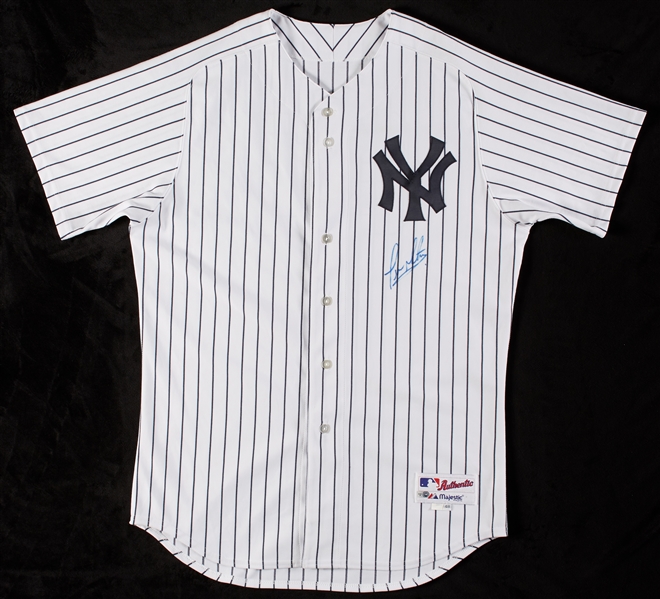 Jesus Montero 2006 Game-Used & Signed Yankees Spring Training Jersey (MLB)