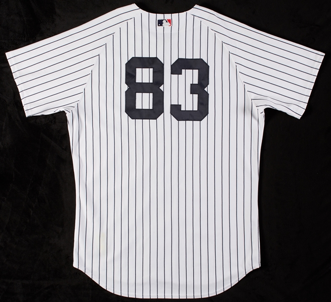 Jesus Montero 2006 Game-Used & Signed Yankees Spring Training Jersey (MLB)