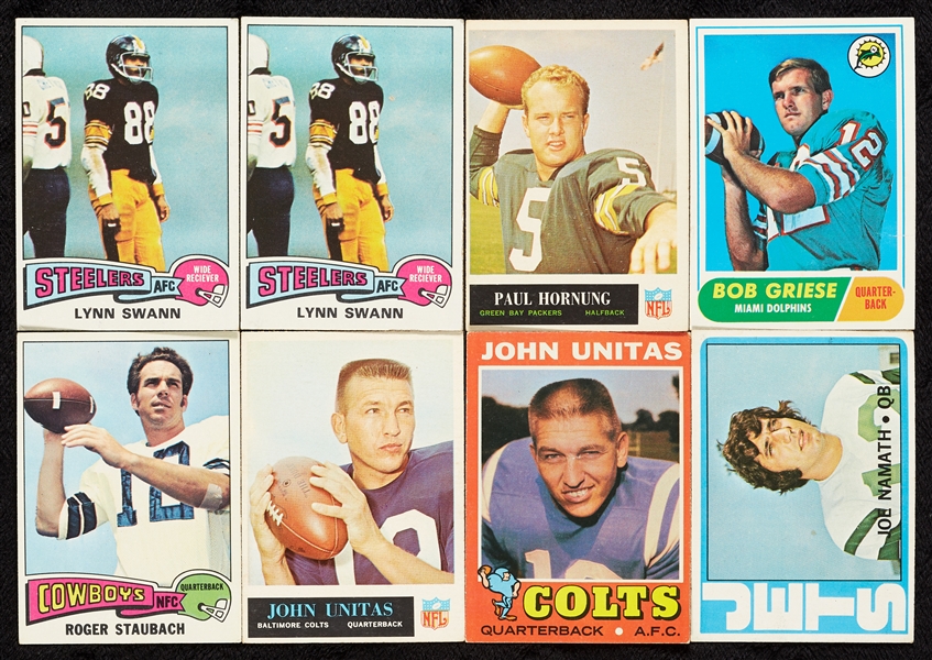 1966-77 Topps and Philadelphia Gum Football HOFers Group (156)