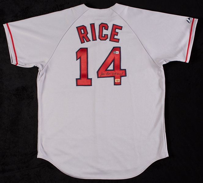Jim Rice Signed Red Sox Jersey 78 AL MVP (BAS)